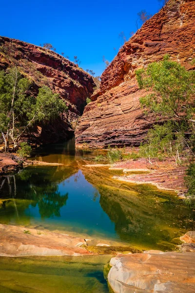 Hamersley Gorge View Karijini National Park Austrália Ocidental Austrália — Fotografia de Stock