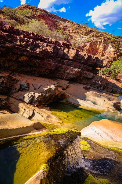 Hamersley Gorge View Karijini National Park Austrália Ocidental Austrália — Fotografia de Stock