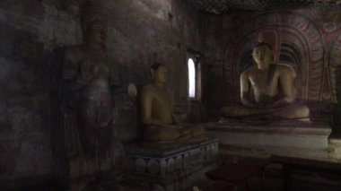 Dambulla, Sri Lanka, 25 Kasım 2019, Dambulla Mağara Tapınağı, Buda Heykeli Bölüm 5