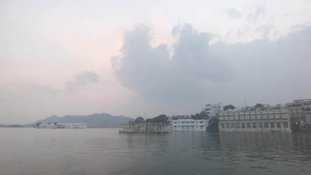 Udaipur, India - City waterfront part 9 — Stock Video