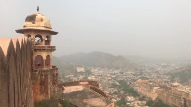 Jaipur, Hindistan - 4. bölümden kalenin manzarası