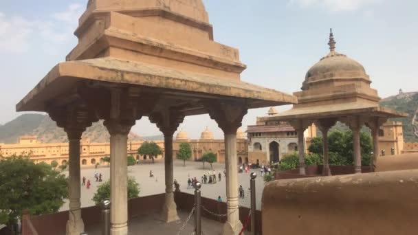 Jaipur, India, November 05, 2019, Amer Fort, architecture solution from the past in good condition — 비디오