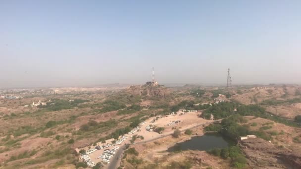 Джодхпур, Индия - Вид на город со стен старой крепости часть 4 — стоковое видео