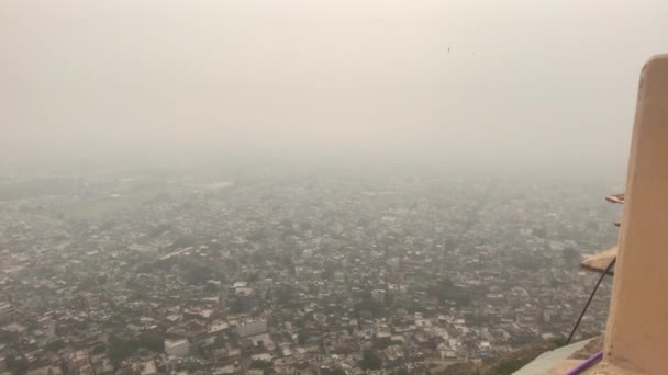 Jaipur, indien - blick von oben auf die alte historische festung teil 10 — Stockvideo