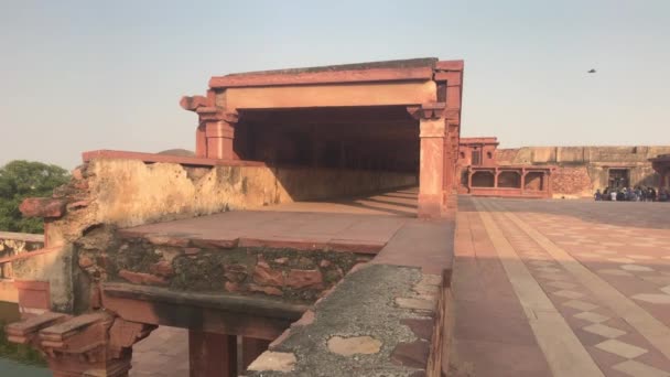 Fatehpur Sikri, Indien - fantastisk arkitektur av gårdagens del 4 — Stockvideo
