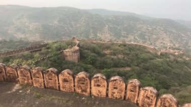 Jaipur, Hindistan - 14. Bölümün yüksekliğinden güzel bir mahalle manzarası