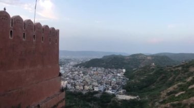 Jaipur, Hindistan - Galta Ji, gün batımında dağ manzarası bölüm 6