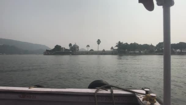 Udaipur, Índia - Caminhe no Lago Pichola parte 5 — Vídeo de Stock