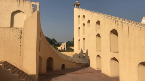 Jaipur, India - historische structuren onder de brandende zon deel 2 — Stockvideo