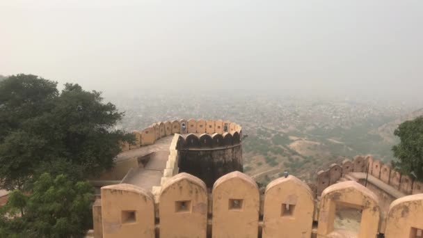 Jaipur, India - paredes puntiagudas parte 3 — Vídeo de stock