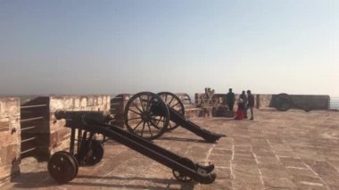 Jodhpur, India - November 06, 2019: Mehrangarh Fort tourists see the sights of the old fortress part 9