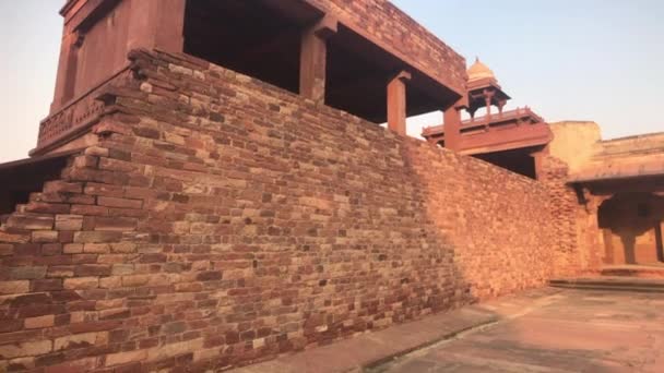 Fatehpur sikri, Indien - antike Architektur aus der Vergangenheit Teil 14 — Stockvideo