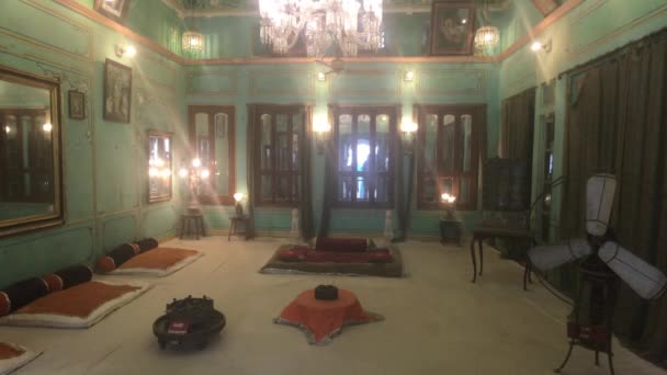 Удайпур, Індія - Інтер "єр міського палацу, частина 21 — стокове відео