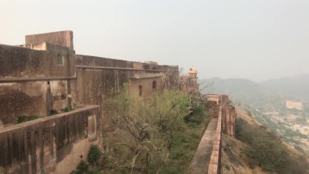 Jaipur, India - View of the fortress from far part 16 — 图库视频影像