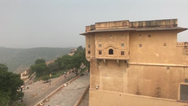 Jaipur, Inde - structures défensives sur une haute montagne partie 3 — Video