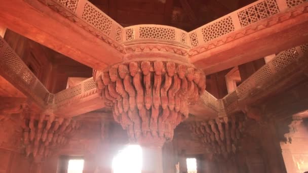 Fatehpur Sikri, Indie - starobylá architektura z minulé části 2 — Stock video