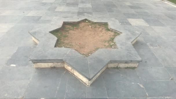 Udaipur, India - patrón de azulejos de pavimentación — Vídeo de stock