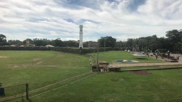 Matara, Sri Lanka, 25 de noviembre de 2019, Matara Fort, vista al faro — Vídeo de stock