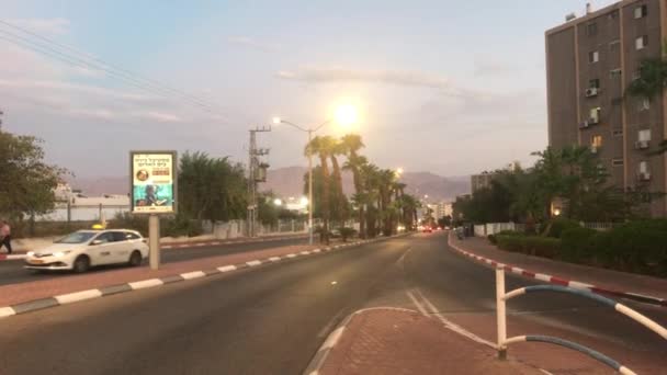 Eilat, இஸ்ரேல் - மாலை நகரம் — ஸ்டாக் வீடியோ