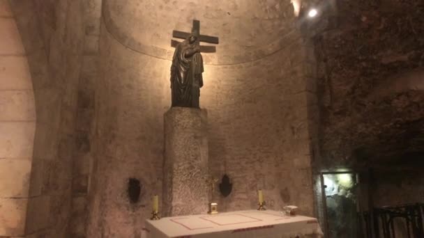 Jerusalém, Israel - as paredes internas da igreja na cidade velha parte 10 — Vídeo de Stock