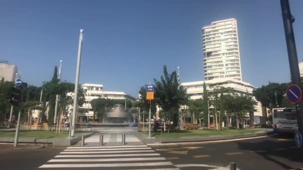 Tel Aviv, Izrael - večerní stezky města část 13 — Stock video