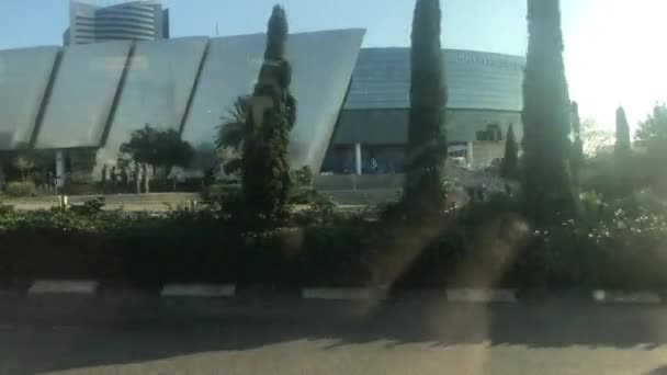 Haifa, Israele - traffico urbano di autobus a velocità parte 10 — Video Stock