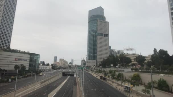 Tel Aviv, Israël - Sentiers nocturnes de la ville partie 10 — Video