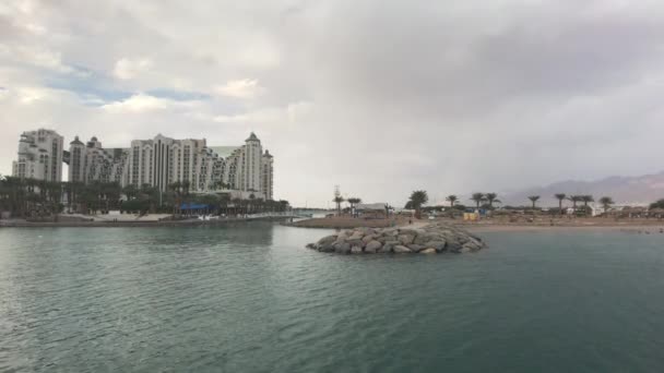 Eilat, Israele - Porto di yacht turistici e navi parte 9 — Video Stock