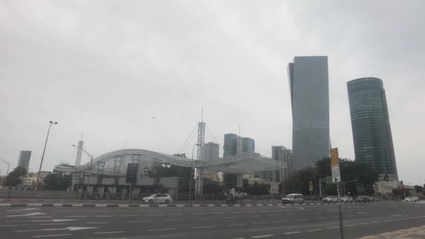 Tel Aviv, Israël - Sentiers nocturnes de la ville partie 9 — Video