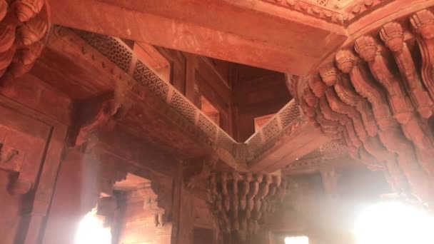 Fatehpur sikri, indien - erstaunliche architektur von anno dazumal teil 7 — Stockvideo