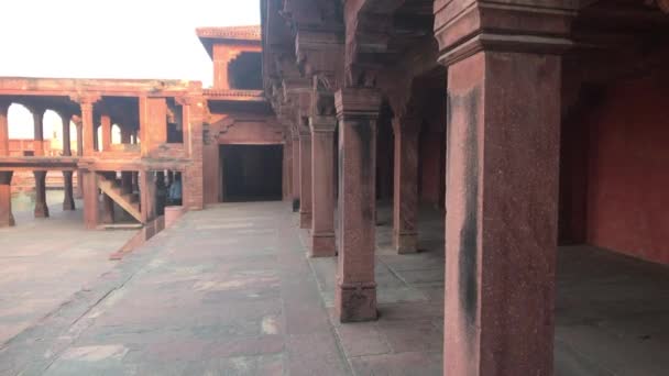 Fatehpur Sikri, Indien - fantastisk arkitektur av gårdagens del 17 — Stockvideo