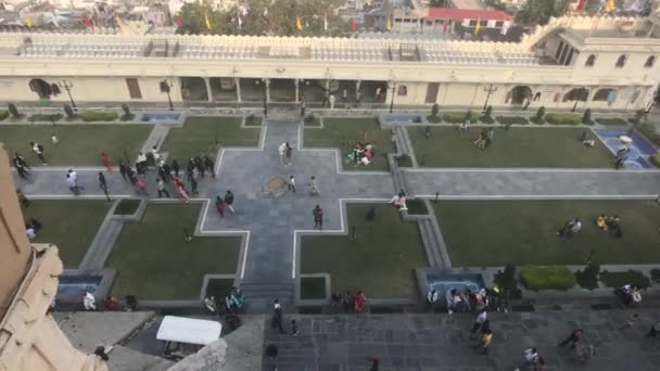 Udaipur, India - View of the city from the height of the palace walls part 6 — Stock Video