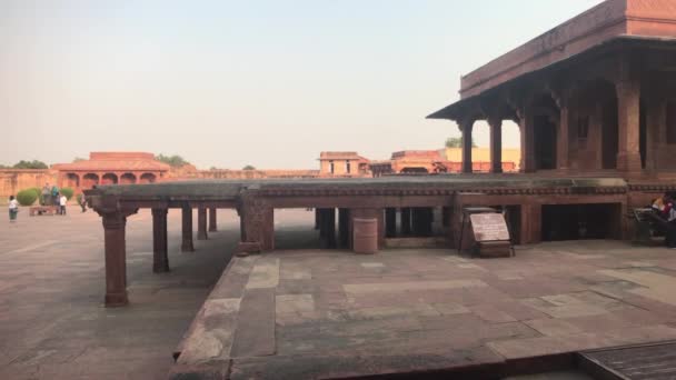 インド、ファテフプール・シクリ-昨年の素晴らしい建築パート20 — ストック動画