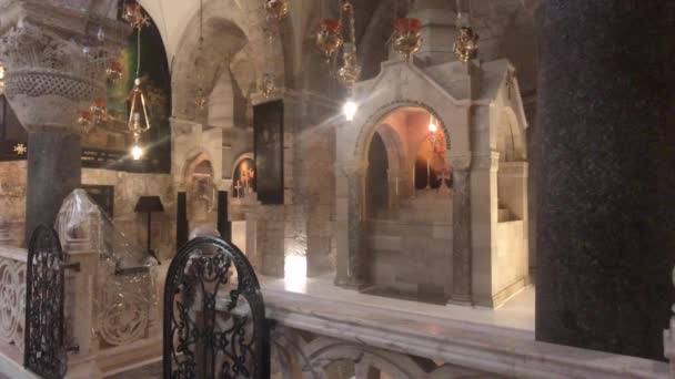 Jerusalén, Israel - muros con patrones y frescos del pasado — Vídeo de stock