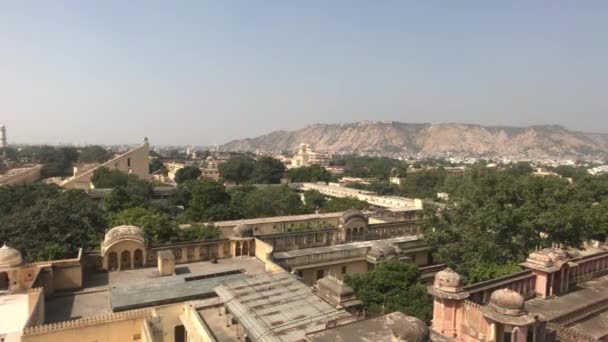Jaipur, India - View of the city from the height of the old palace part 3 — 비디오