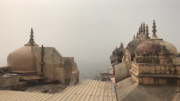 Jaipur, Indie - Obývací pokoje staré pevnosti část 3 — Stock video