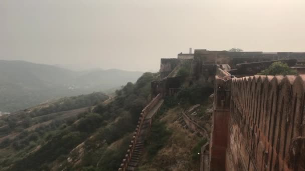 Jaipur, India - Vista de la fortaleza desde lejos parte 12 — Vídeos de Stock