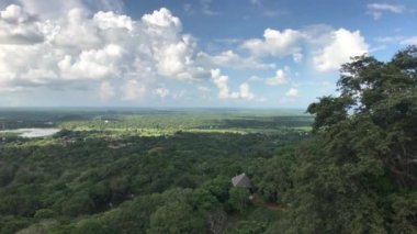Mihintale, Sri Lanka, lake view in the distance