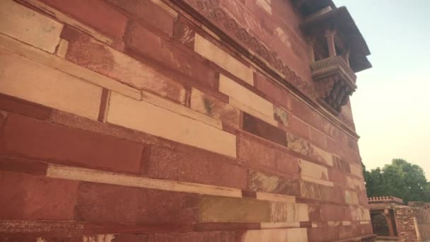 Fatehpur Sikri, India - arquitectura antigua de la última parte 13 — Vídeo de stock