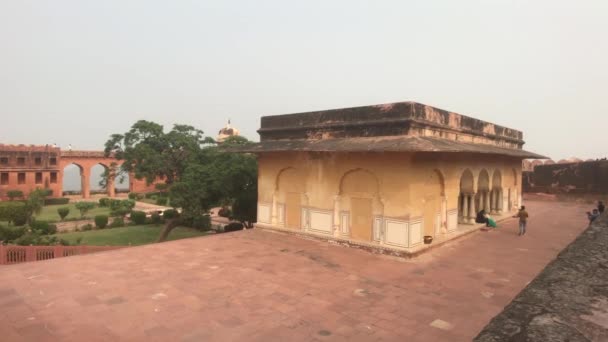 Jaipur, India - Uitzicht op de oude vesting van binnenuit deel 7 — Stockvideo