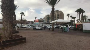 Eilat, İsrail - 24 Ekim 2019: turistler 4.
