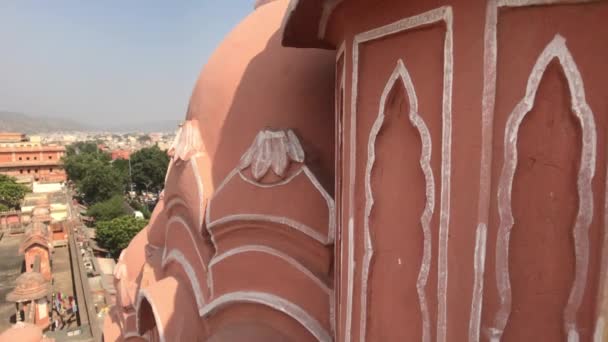 Jaipur, Indie - pohled na město z výšky starého paláce část 7 — Stock video