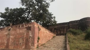 Jaipur, Hindistan - eski kale bölüm 12 'nin iyi korunmuş duvar ve binalarının manzarası