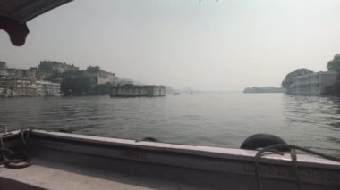 Udaipur, India - Walk on the lake Pichola on a small boat part 7