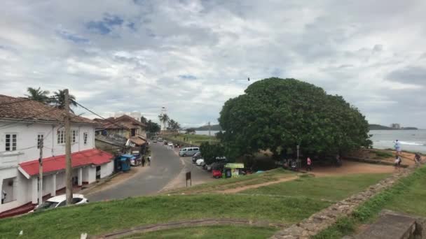 Galle, Sri Lanka, Old Town Street — Stock Video