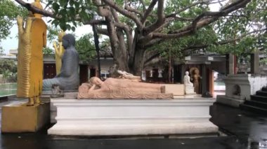 Colombo, Sri Lanka, November 22, 2019, 61 Sri Jinarathana Rd, Gangaramaya Temple a reclining Buddha in the complex