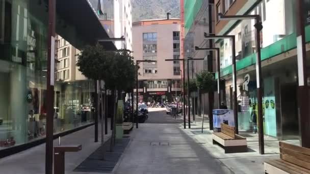 Andorra, Uitzicht op een straat — Stockvideo