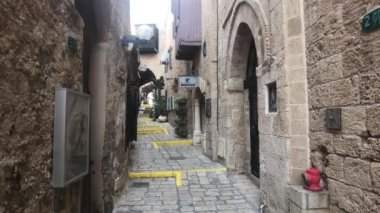 Tel Aviv, İsrail - 22 Ekim 2019: Şehrin tarihi bölümü