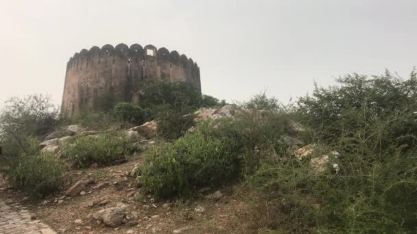 Jaipur, India - Vista de la torre de la fortaleza parte 2 — Vídeo de stock
