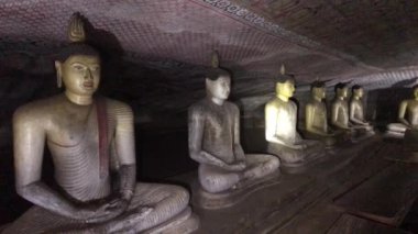 Dambulla, Sri Lanka, 25 Kasım 2019, Dambulla Mağara Tapınağı, Buda Heykeli Bölüm 24
